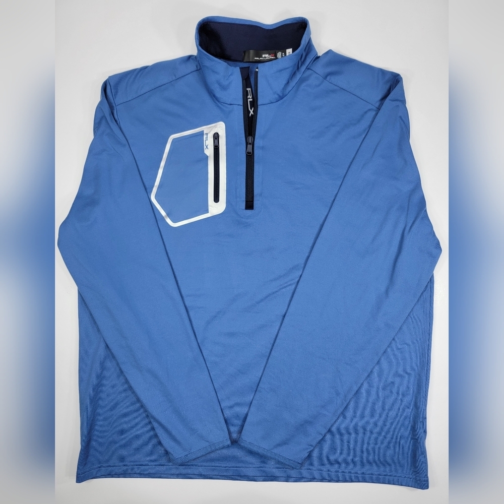 RLX Ralph Lauren Blue Performance Half-Zip Jacket